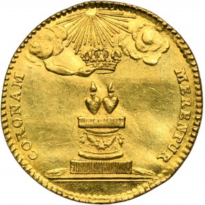 August III Sas, Drážďanský dukát 1738 - RARE