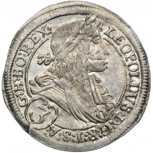 Rakousko, Leopold I, 3 Krajcary Graz 1697 IA
