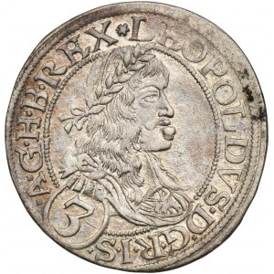 Rakousko, Leopold I., 3 Krajcars Vídeň 1665 CA