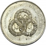 Výstavná medaila Poľnohospodárskej spoločnosti v Poľskom kráľovstve 1858 - RARE