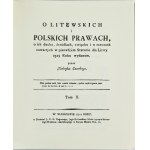 T. Czacki, O Litewskich i Polskich Prawach - Tom I i II - reprint