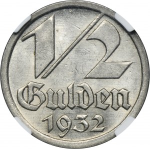 Svobodné město Gdaňsk, 1/2 gulden 1932 - NGC MS62