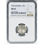 Free City of Danzig, 1/2 gulden 1932 - NGC MS62