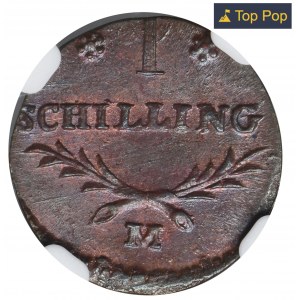 Free City of Danzig, Schilling 1812 M - NGC MS64 BN