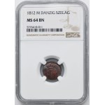 Free City of Danzig, Schilling 1812 M - NGC MS64 BN