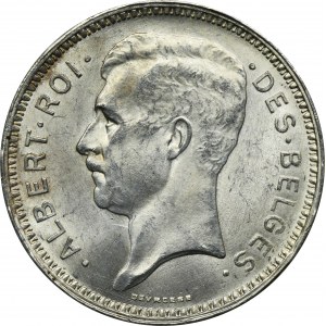 Belgie, Albert I, 20 franků Brusel 1934