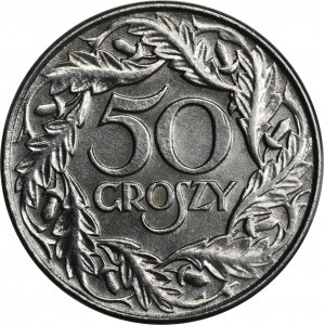 Generalna Gubernia, 50 groszy 1938 - ŻELAZO