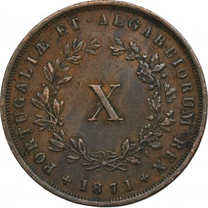 Portugal, Luíz I, 10 Réis Lisbon 1871