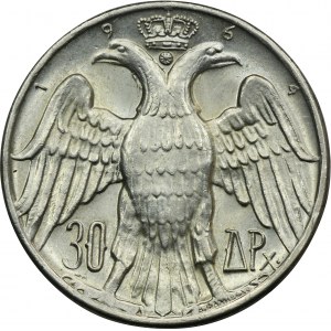 Grécko, Pavol I., 30 drachiem Bern 1964 B - Kráľovská svadba