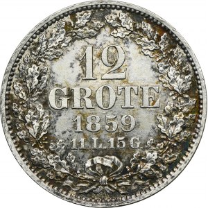 Germany, City of Bremen, 12 Grote 1859