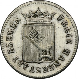 Německo, město Brémy, 6 Grote 1857