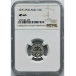 10 halierov 1923 - NGC MS64