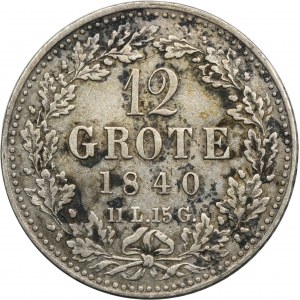 Nemecko, mesto Brémy, 12 Grote 1840