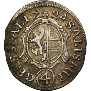 Rakousko, Arcibiskupství Salzburg, Franz Anton von Harrach, 4 Krajcars 1724