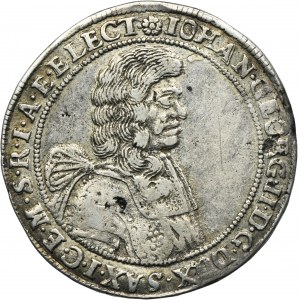 Německo, Saské kurfiřtství, Jan Jiří II., 1/3 Thaler Budziszyn 1667 HI