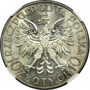 Traugutt, 10 złotych 1933 - NGC MS63