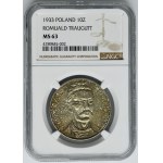 Traugutt, 10 złotych 1933 - NGC MS63