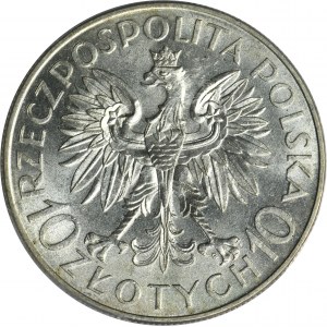 Sobieski, 10 złotych 1933 - PCGS MS64