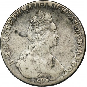 Russia, Catherine II, Rouble Petersburg 1780 СПБ ИЗ