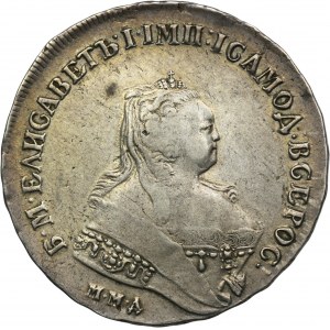 Rusko, Alžběta, rubl Petrohrad 1747 ММД