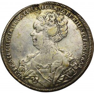 Russia, Catherine I, Ruble Petersburg 1725 СПБ