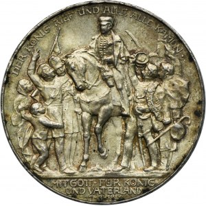Německo, Pruské království, Vilém II., 3 marky Berlín 1913 A