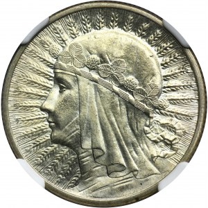 Głowa Kobiety, 2 złote 1933 - NGC MS64