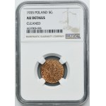 5 pennies 1935 - NGC AU DETAILS