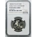 500 zl 1989 50. výročie obrannej vojny poľského národa - NGC PF69 ULTRA CAMEO - LUSTRANSKA