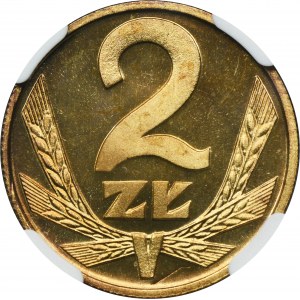 2 złote 1987 - NGC PF67 CAMEO - LUSTRZANKA