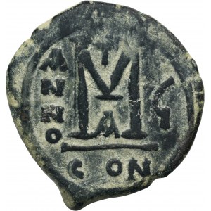 Byzantine Empire, Justin II, Follis - ex. Awianowicz