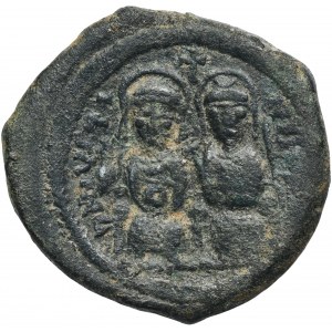 Byzantská říše, Justin II, Follis - ex. Avianovič