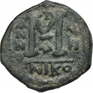 Byzantská ríša, Justín II, Follis - ex. Avianovič