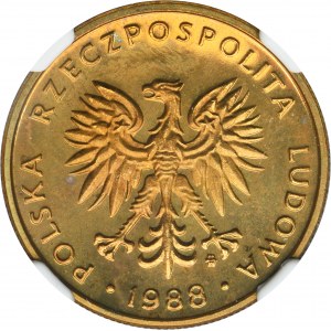 5 zlatých 1988 - NGC PF67 - LUSTRANSKA