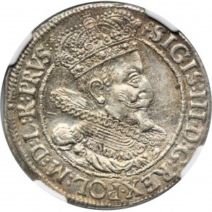 Sigismund III Vasa, 1/4 Thaler Danzig 1615 - NGC MS62