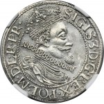 Zikmund III Vasa, Ort Gdaňsk 1612 - NGC MS63 - Vzácné a krásné