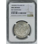 3/4 rouble = 5 zloty Warsaw 1834 MW - NGC UNC DETAILS - RARE