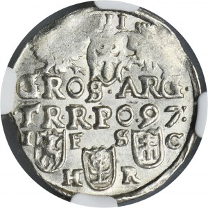 Zikmund III Vasa, Trojak Bydgoszcz 1597 - NGC MS63