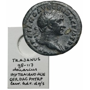 Roman Imperial, Trajan, Denarius flatus - ex. Awianowicz