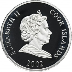 Cook Islands, Elizabeth II, 2 Dollars 2002 - FIFA World Cup 2002