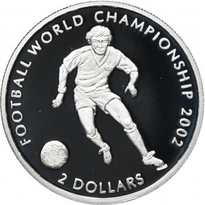 Cook Islands, Elizabeth II, 2 Dollars 2002 - FIFA World Cup 2002