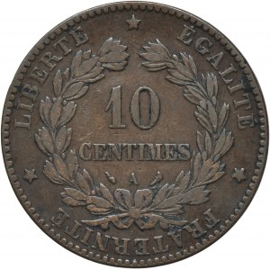 Francúzsko, Tretia republika, 10 centov Paríž 1897 A