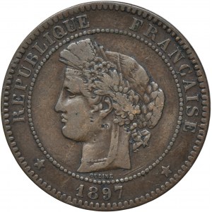 Francúzsko, Tretia republika, 10 centov Paríž 1897 A