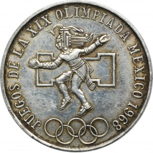Mexico, Republic, 25 Pesos Mexico 1968 - XIX Olympic Games