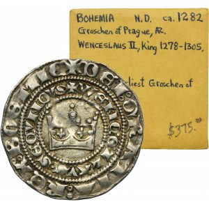 Bohemia, Wenceslaus II, Groschen Kuttenberg