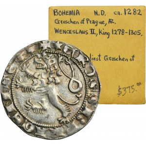 Bohemia, Wenceslaus II, Groschen Kuttenberg