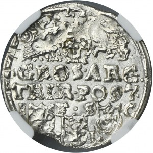 Žigmund III Vasa, Trojak Bydgoszcz 1597 - NGC MS62 - otvor a luk