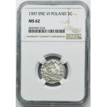 Zikmund III Vasa, Trojak Bydgoszcz 1597 - NGC MS62 - otvor a luk