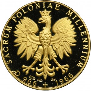 1966 Tisíc rokov krstu Poľska Pamätná medaila - RARE
