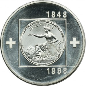 Švajčiarsko, 20 frankov Bern 1998 B - 150. výročie ústavy